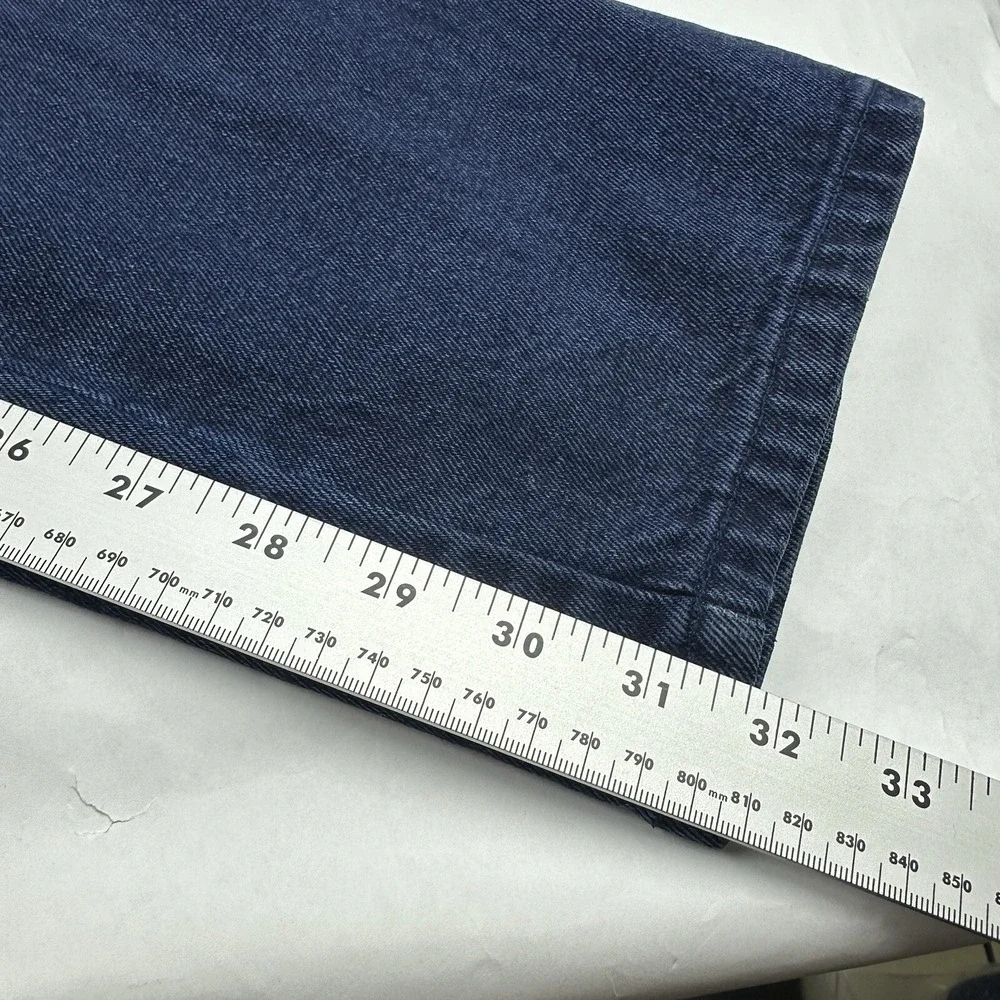 Pure Gear Cargo Jeans Mens 29 Dark Wash Blue‎ Vintage 90s Baggy Utility Denim
